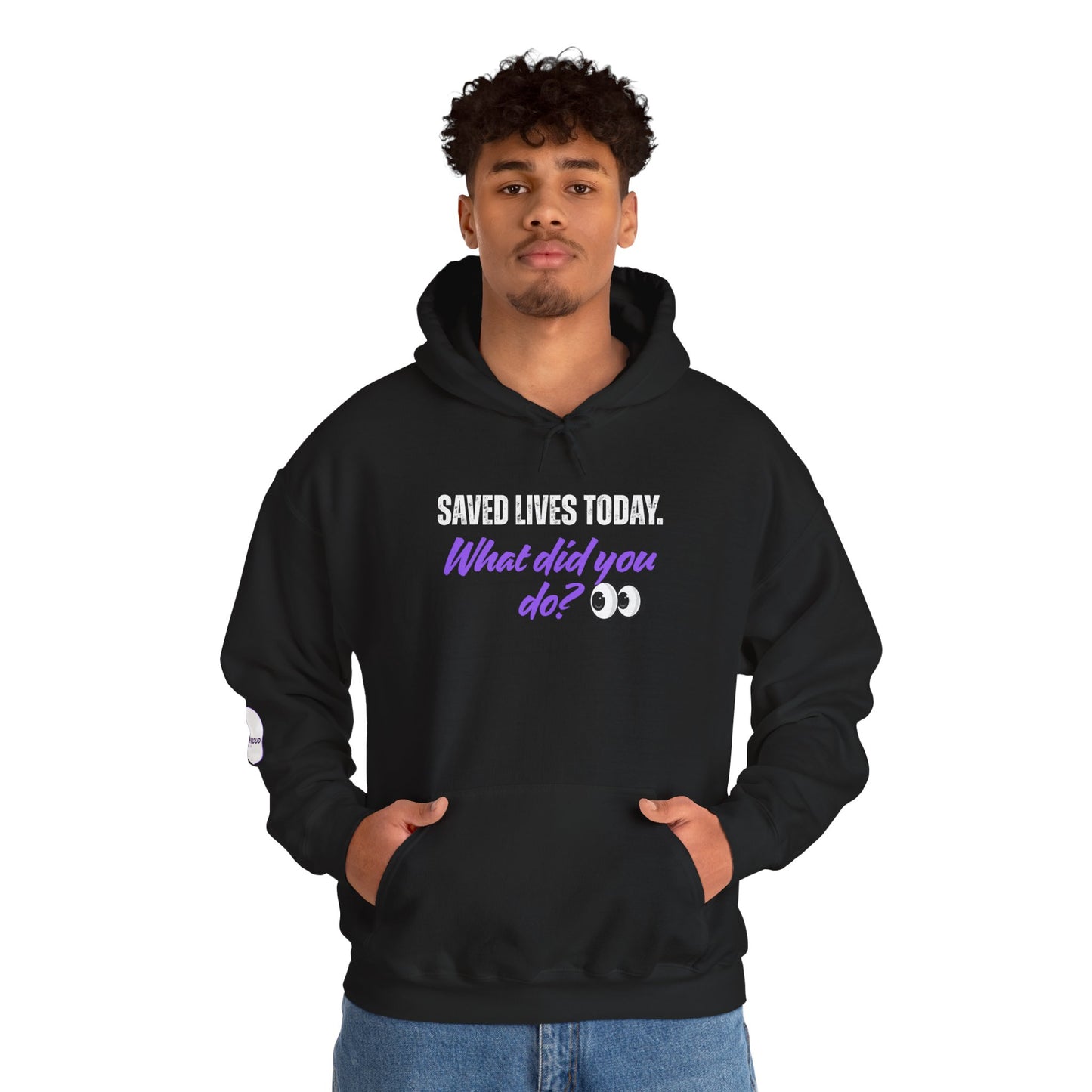 Saved Lives Today Hoodie soft fleece pullover for healthcare workers