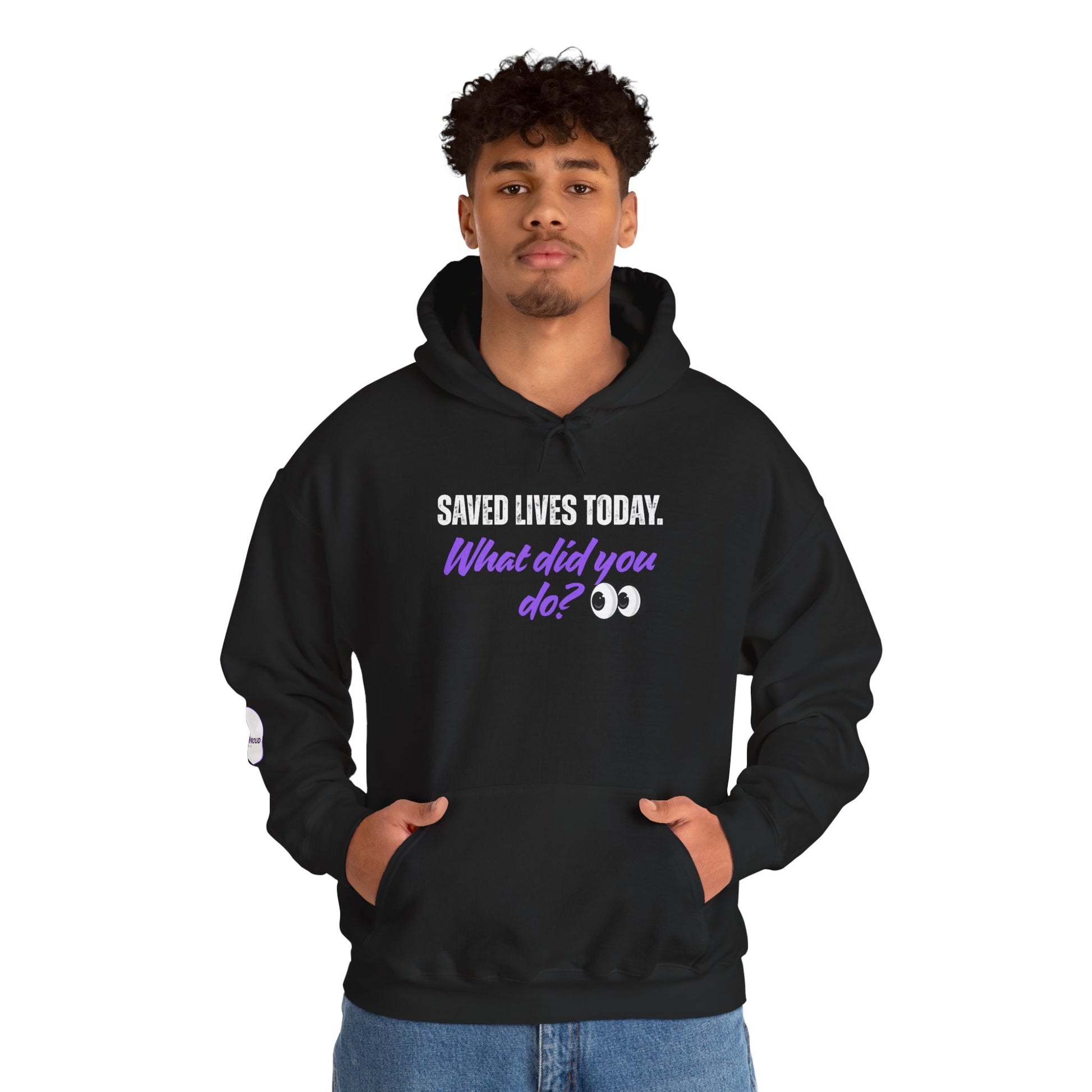 Saved Lives Today Hoodie soft fleece pullover for healthcare workers