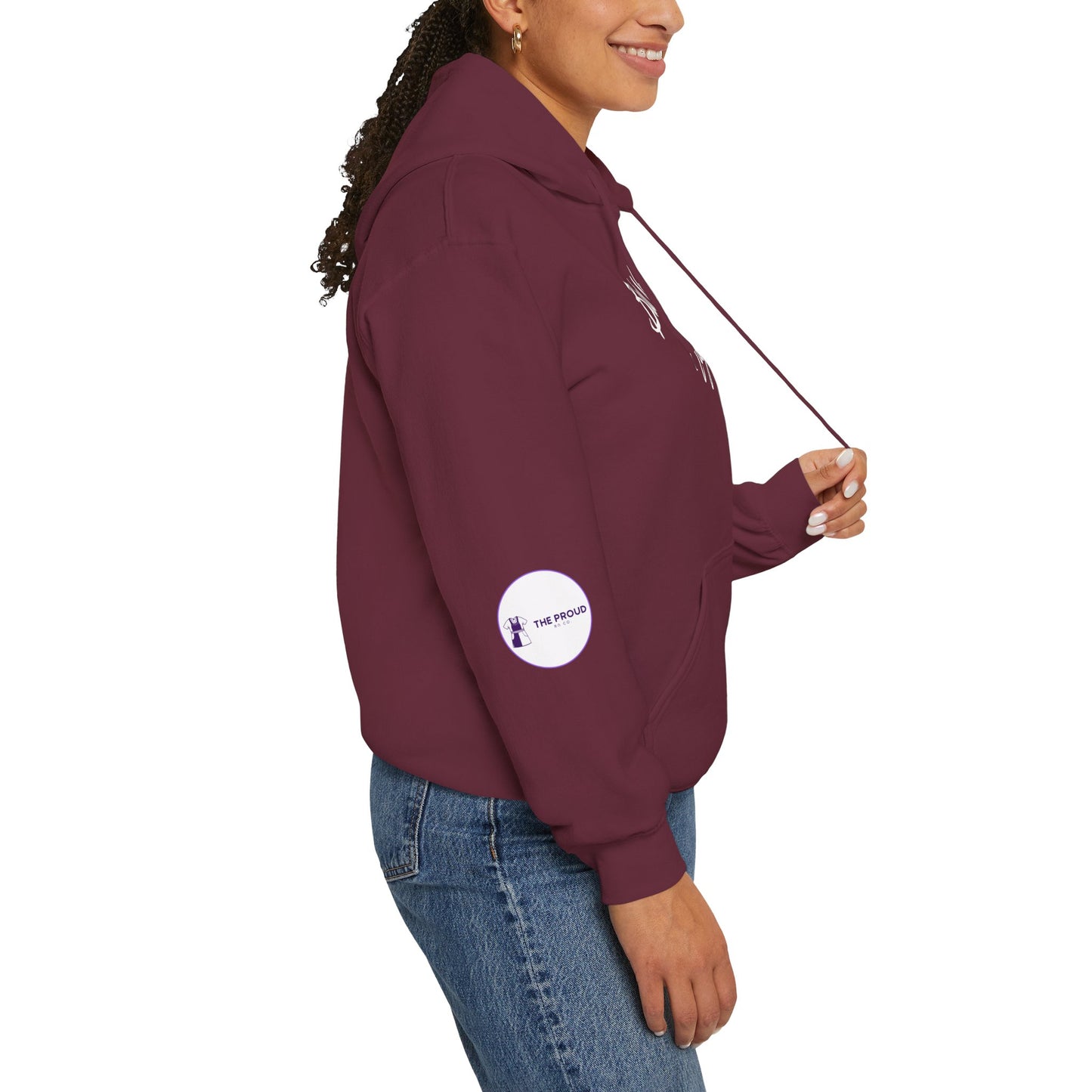 Black Nurse Magic Hoodie cozy fleece pullover for nurses